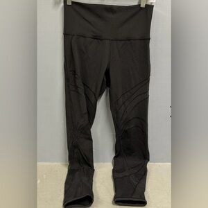 Lululemon Mesh Leggings Black Size 8